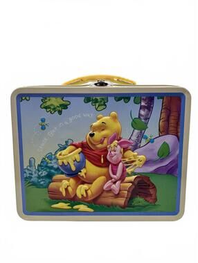 Disney Winnie The Pooh Piglet Metal Lunch Box Tin